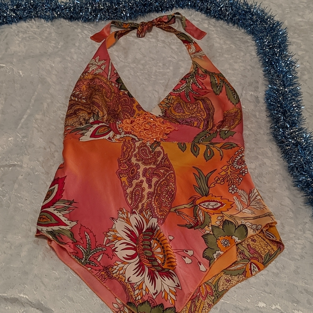 Cache halter blouse